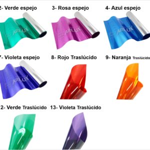 Láminas solares de colores